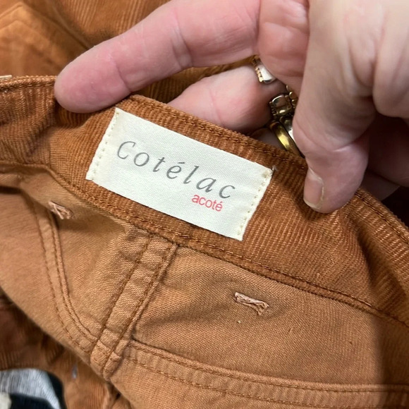 Cotelac Rust Corduroy Pants Size 1/M - Picture 7 of 10